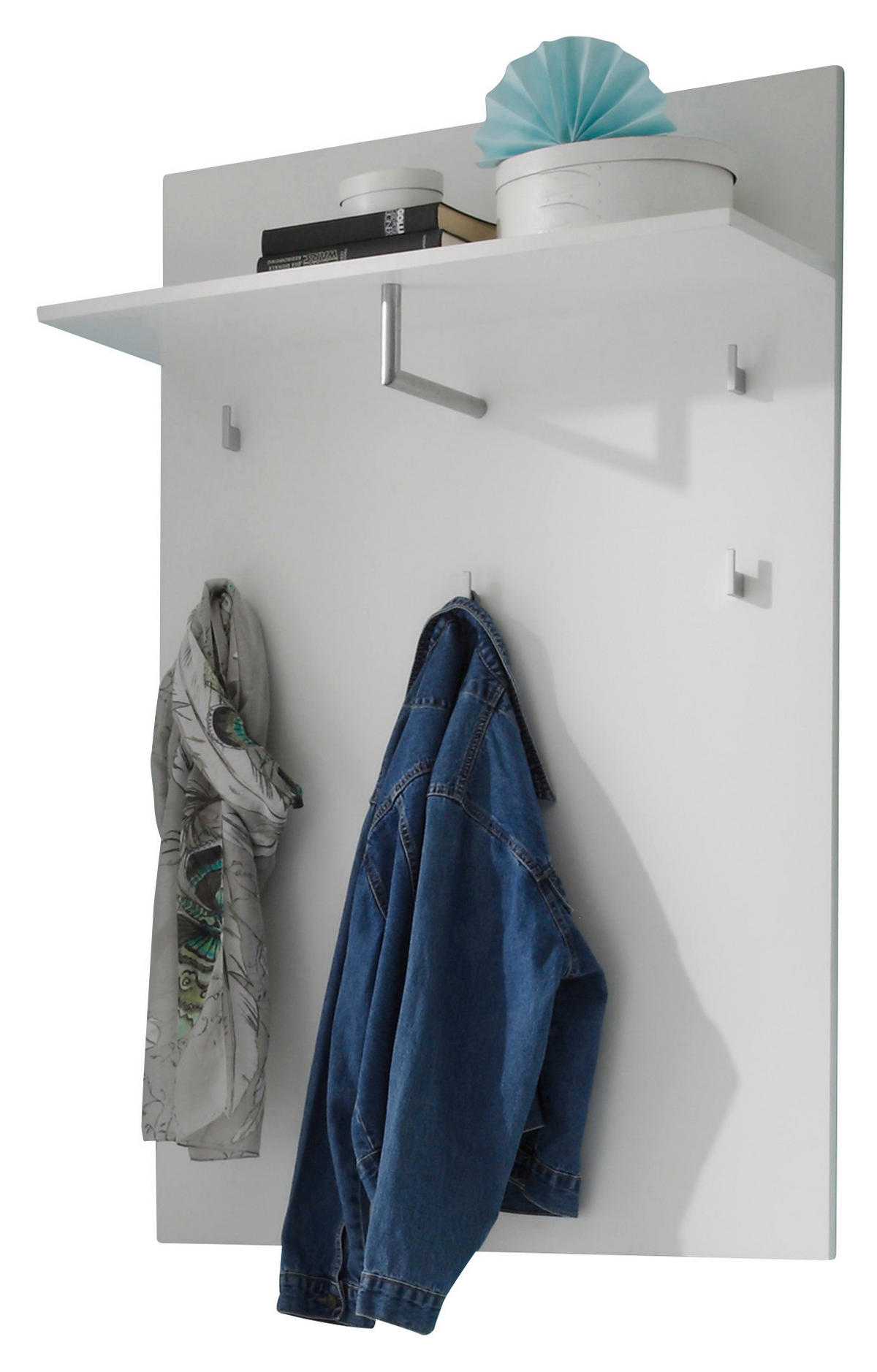 GARDEROBNI PANEL  bijela   drvni materijal  - bijela, Basics, drvni materijal (80/118/30cm) - Xora