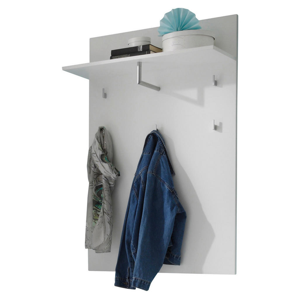 Thumbnail - Xora Garderobenpaneel Spice, Weiß, Holzwerkstoff, 80x118x30 cm, Aufhängemöglichkeit, Garderobe, Garderobenpaneele, Garde...