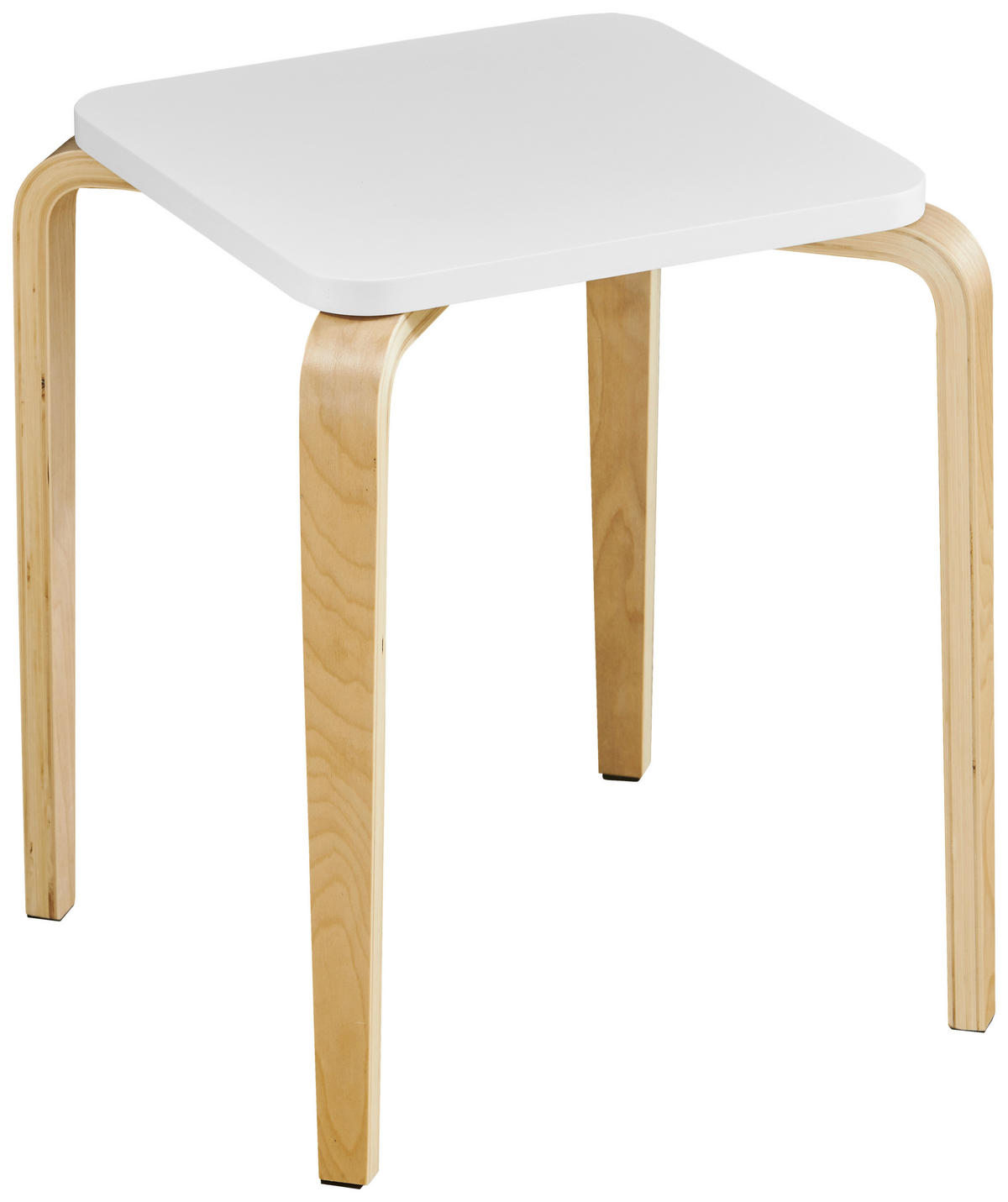 STAPELHOCKER Naturfarben, Weiß  - Naturfarben/Weiß, Basics, Holz (33/45/33cm) - Boxxx
