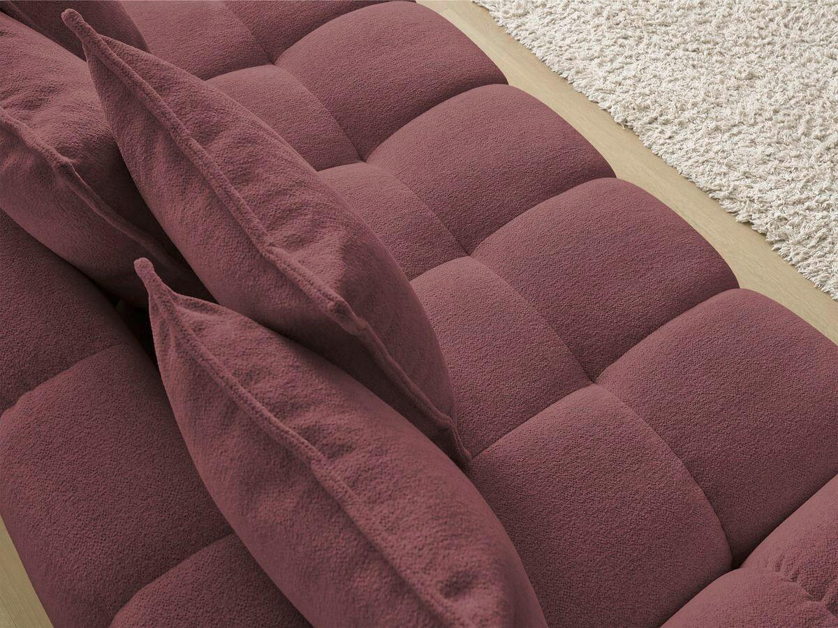 SCHLAFSOFA EVEREST  mit Armteil links, Armteil rechts Flachgewebe Rot  - Rot/Schwarz, MODERN, Kunststoff/Textil (278/115/90cm) - Livetastic