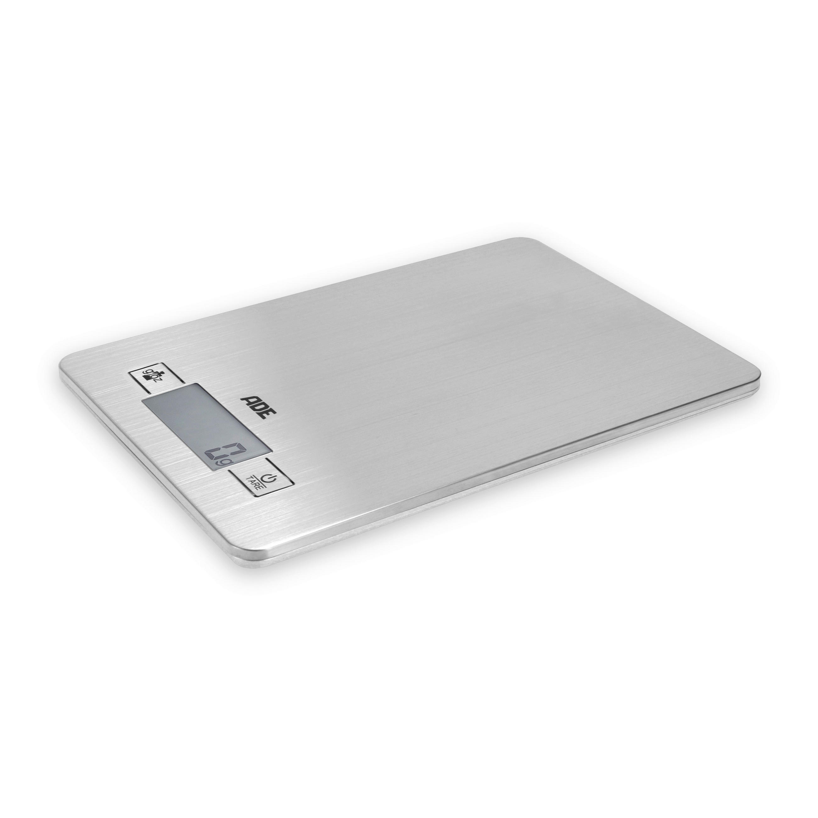 ELEKTRISCHE KÜCHENWAAGE - Edelstahlfarben, Basics, Metall (21/15/1,1cm)