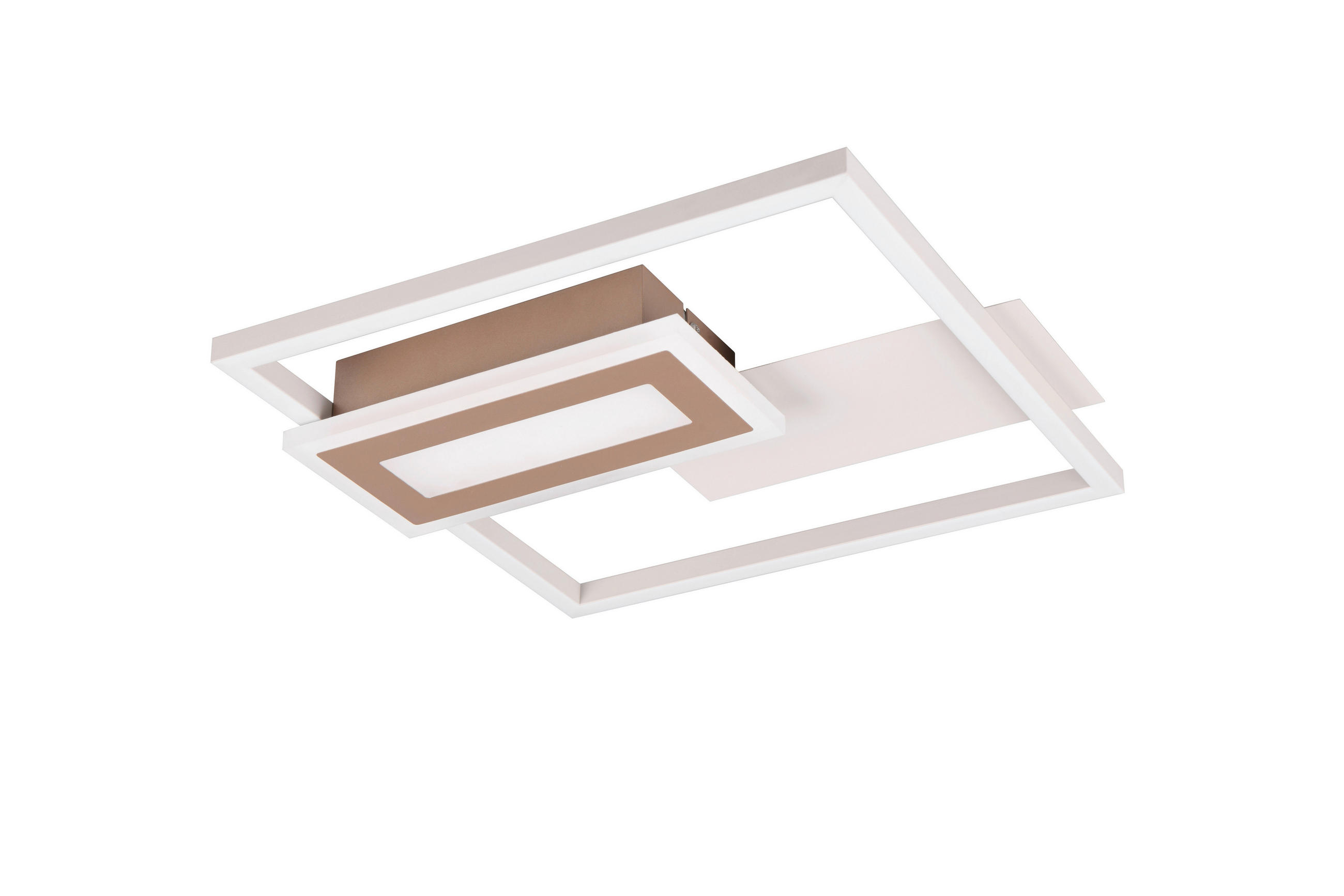 PLAFONIERĂ CU LED - cappuccino, Basics, metal (30,0/4,5/33,0cm)