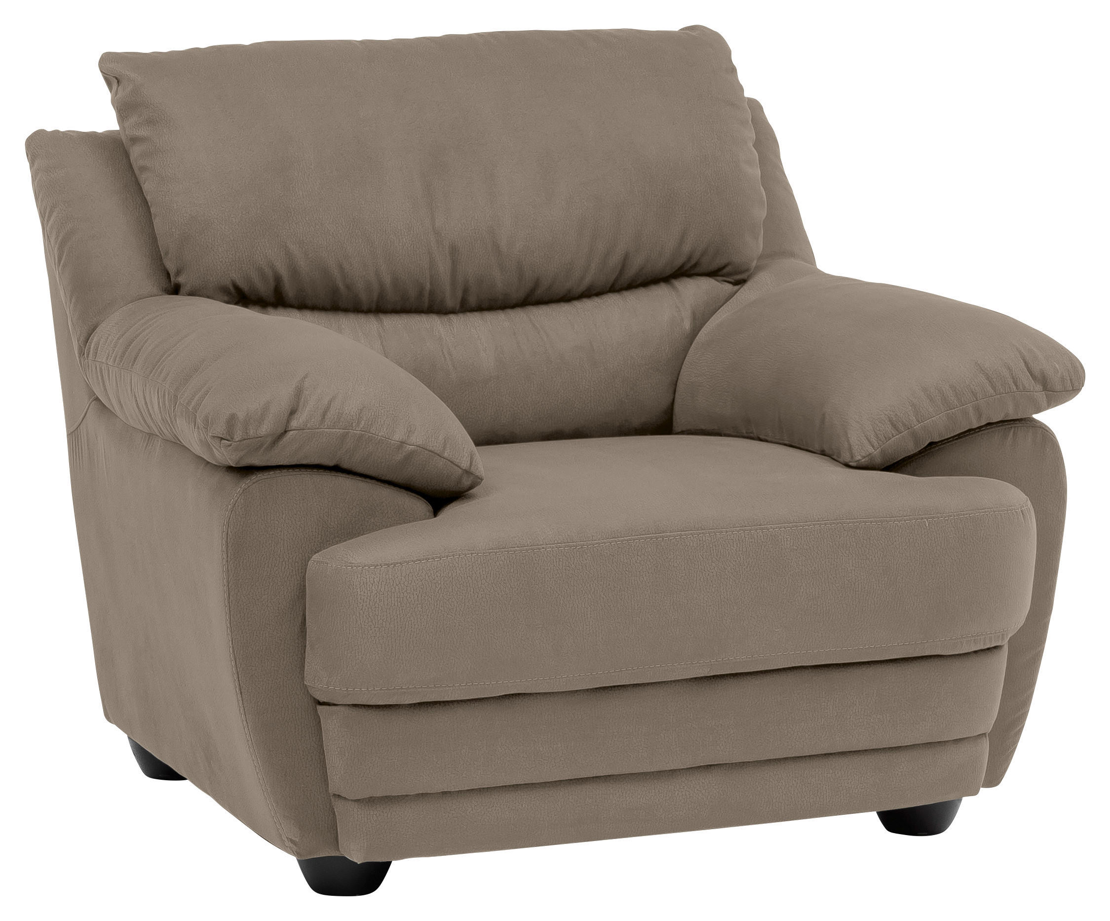 SESSEL in Chenille Grau  - Schwarz/Grau, Design, Kunststoff/Textil (117/97/100cm) - Livetastic