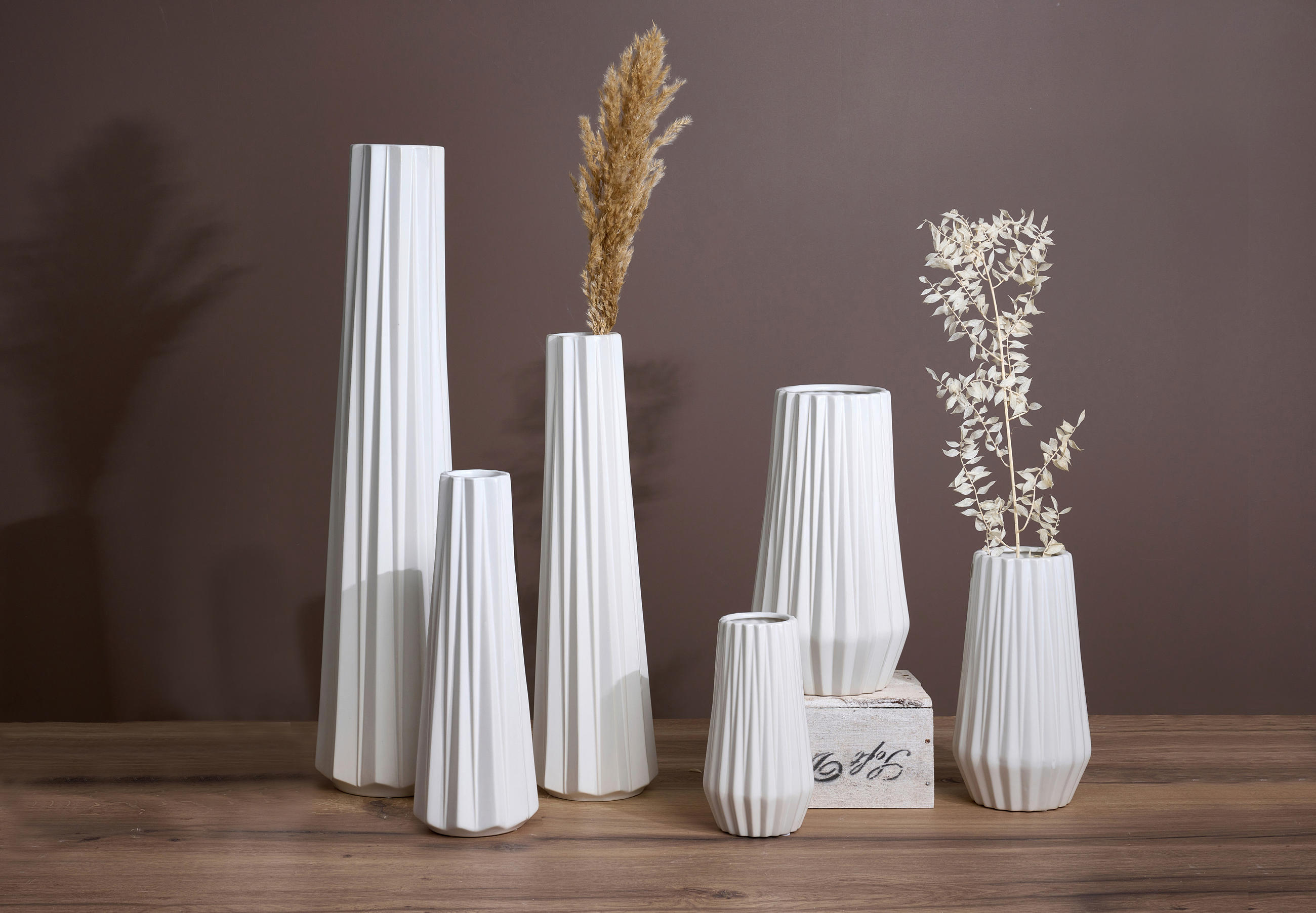VASE Lagos 31 cm  - Weiß, KONVENTIONELL, Keramik (17/17/31cm) - Ritzenhoff Breker