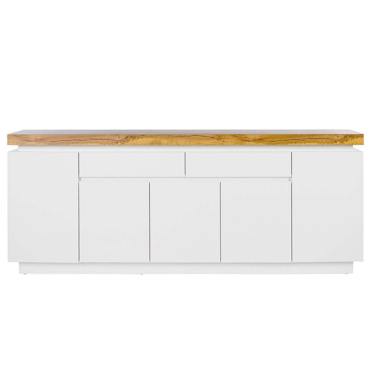 SIDEBOARD  in 200/80/40 cm  - Eichefarben/Weiß, Design, Holzwerkstoff (200/80/40cm) - Livetastic