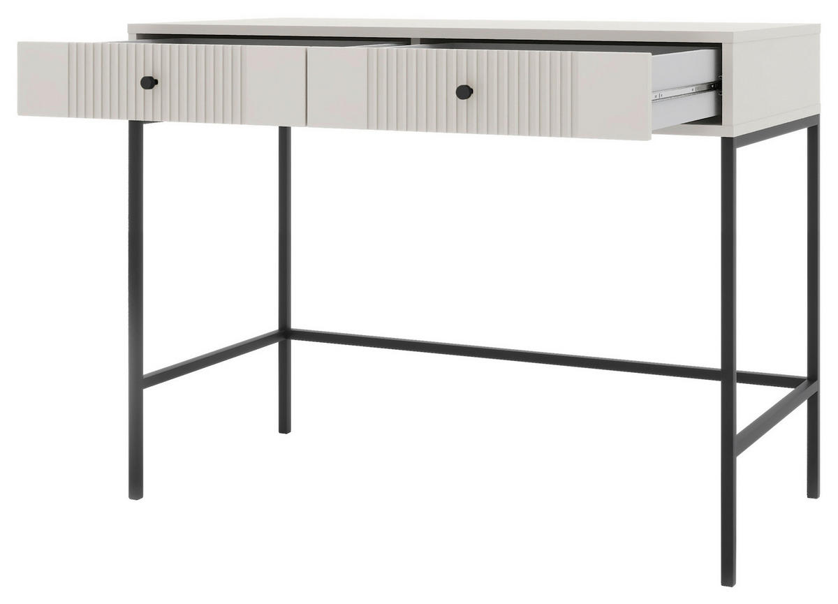 KONSOLENTISCH Iseo Kaschmir  - Kaschmir/Schwarz, Design, Holzwerkstoff/Metall (50/104,5/79cm) - Boxxx