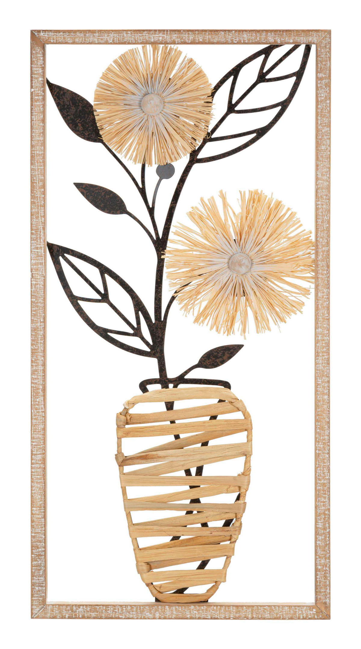 DEKORACE NA ZEĎ 40/3.5/80 cm  - Basics, kov/kompozitní dřevo (40/3.5/80cm)