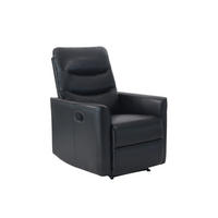 TV-FOTEL - fekete, Konventionell, textil/fém (76/105/88cm) - MID.YOU