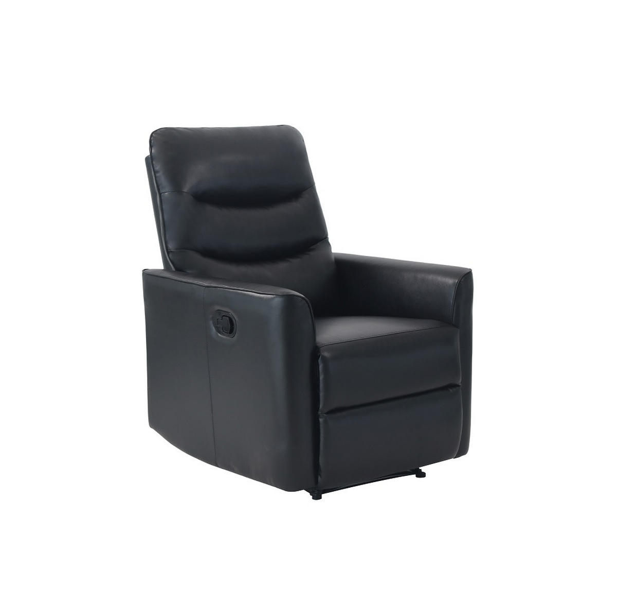 TV-FOTEL - fekete, Konventionell, textil/fém (76/105/88cm) - MID.YOU