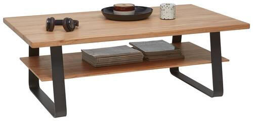COUCHTISCH in Holz, Metall 120/70/42,6 cm  - Schwarz/Kernbuche, Natur, Holz/Metall (120/70/42,6cm) - Valnatura