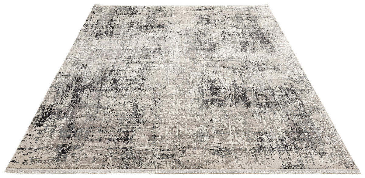 WEBTEPPICH 240/340 cm Grau, Schwarz, Beige  - Beige/Schwarz, Design, Textil (240/340cm) - Dieter Knoll
