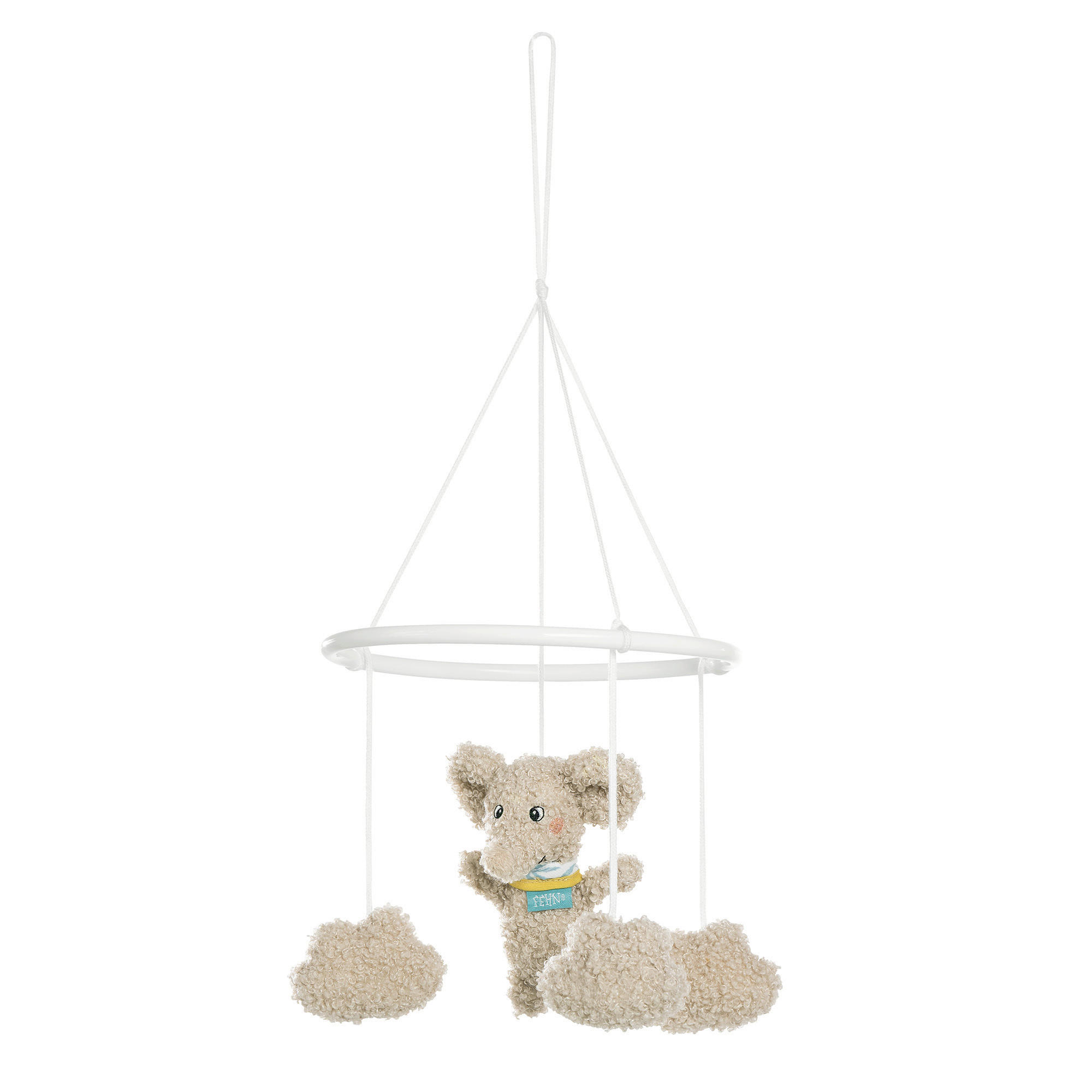MOBILE Elefant Erik  - Hellgrau, Basics, Textil (18/18/6cm) - Fehn