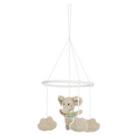 MOBILE Elefant Erik  - Hellgrau, Basics, Textil (18/18/6cm) - Fehn