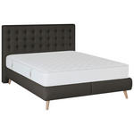 BOXSPRINGBETT 140/200 cm  in Anthrazit  - Anthrazit, Design, Holz/Textil (140/200cm) - Carryhome