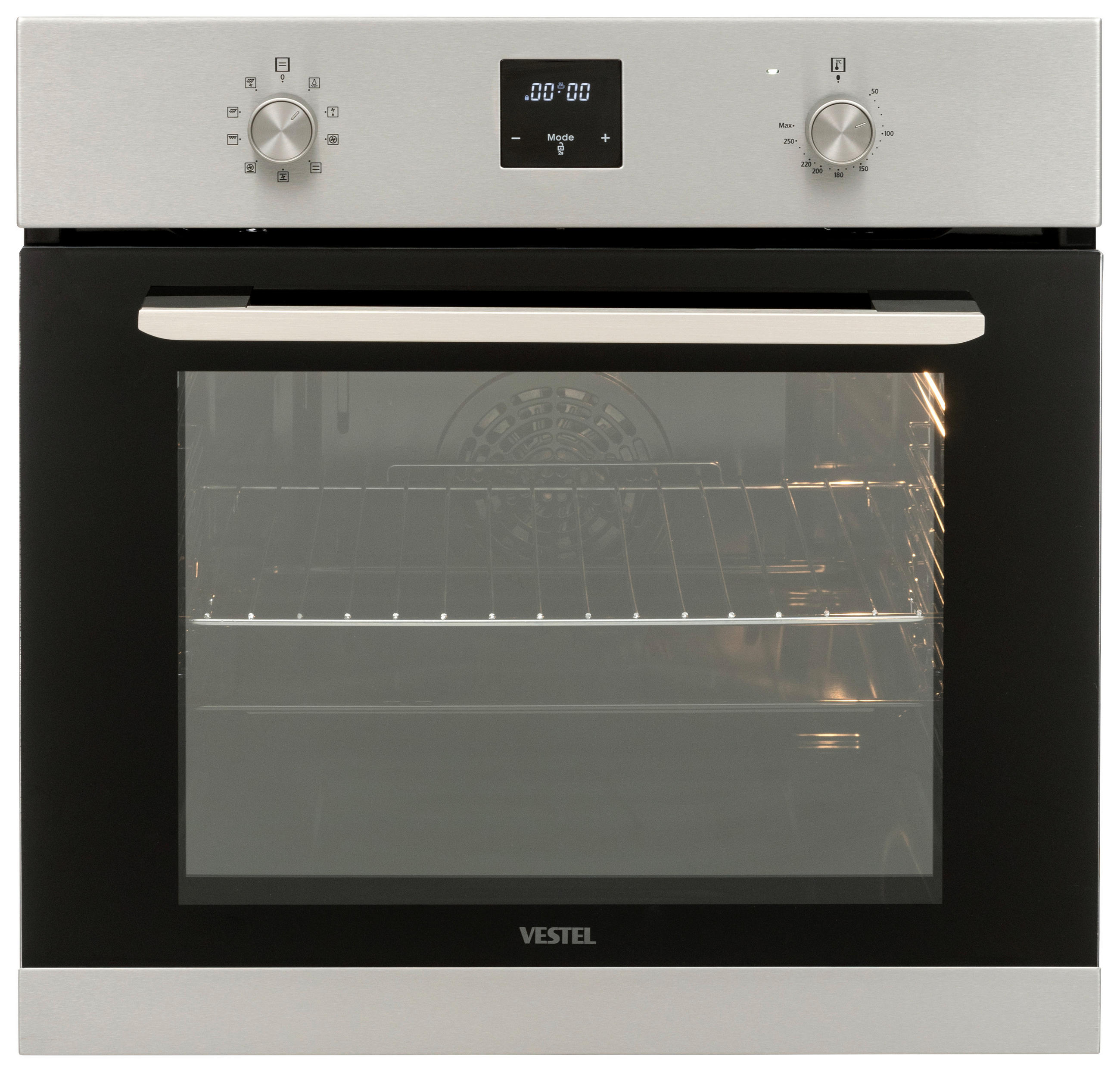 EINBAUBACKOFEN VEB9  - Schwarz, Basics, Glas/Kunststoff (59,5/59,5/57,5cm) - Vestel