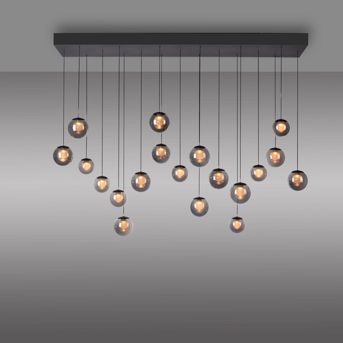 LED-PENDELLEUCHTE 150/40/180 cm   - Anthrazit, Design (150/40/180cm) - Neuhaus PURE