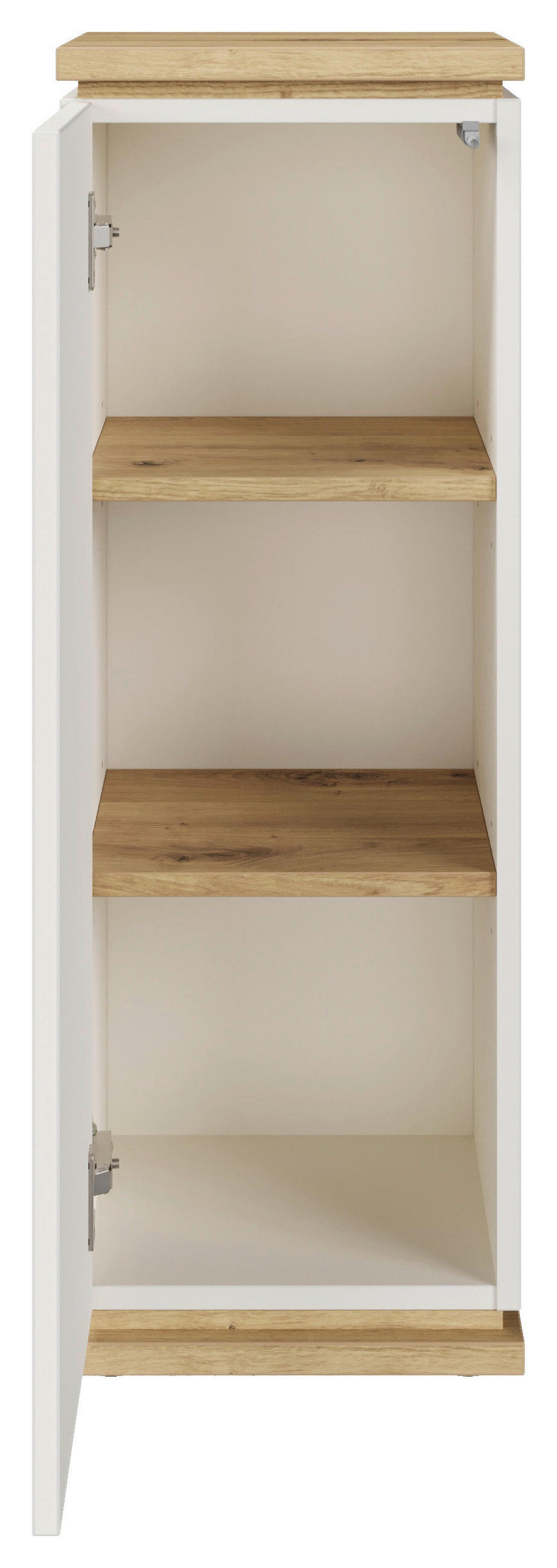 BLUMENSTÄNDER Holzwerkstoff  - Weiß/Eiche Artisan, KONVENTIONELL, Holzwerkstoff (30/86/30cm) - Xora