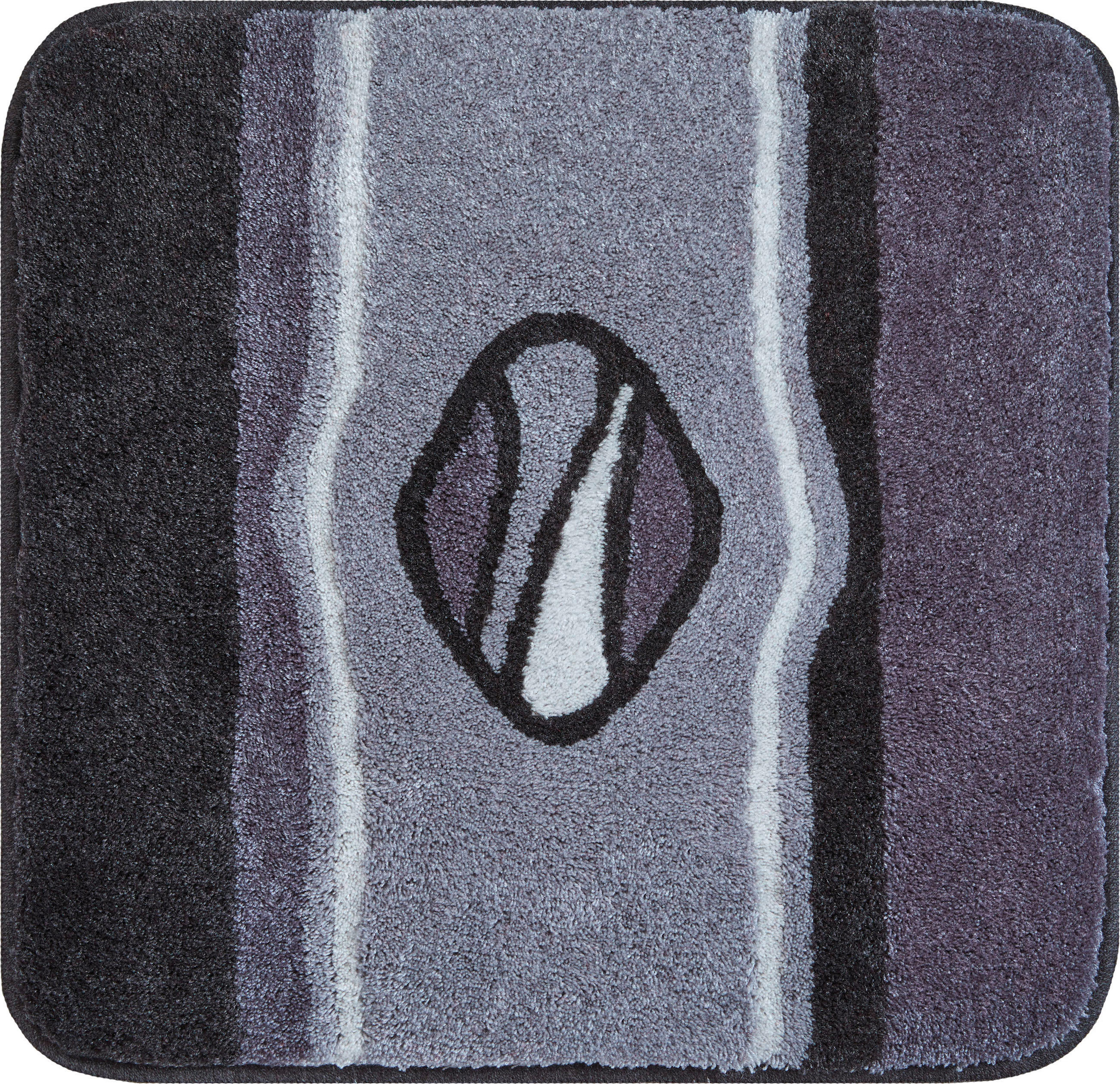BIDET-VORLEGER Anthrazit 60/60 cm  - Anthrazit, Basics, Kunststoff/Textil (60/60cm)