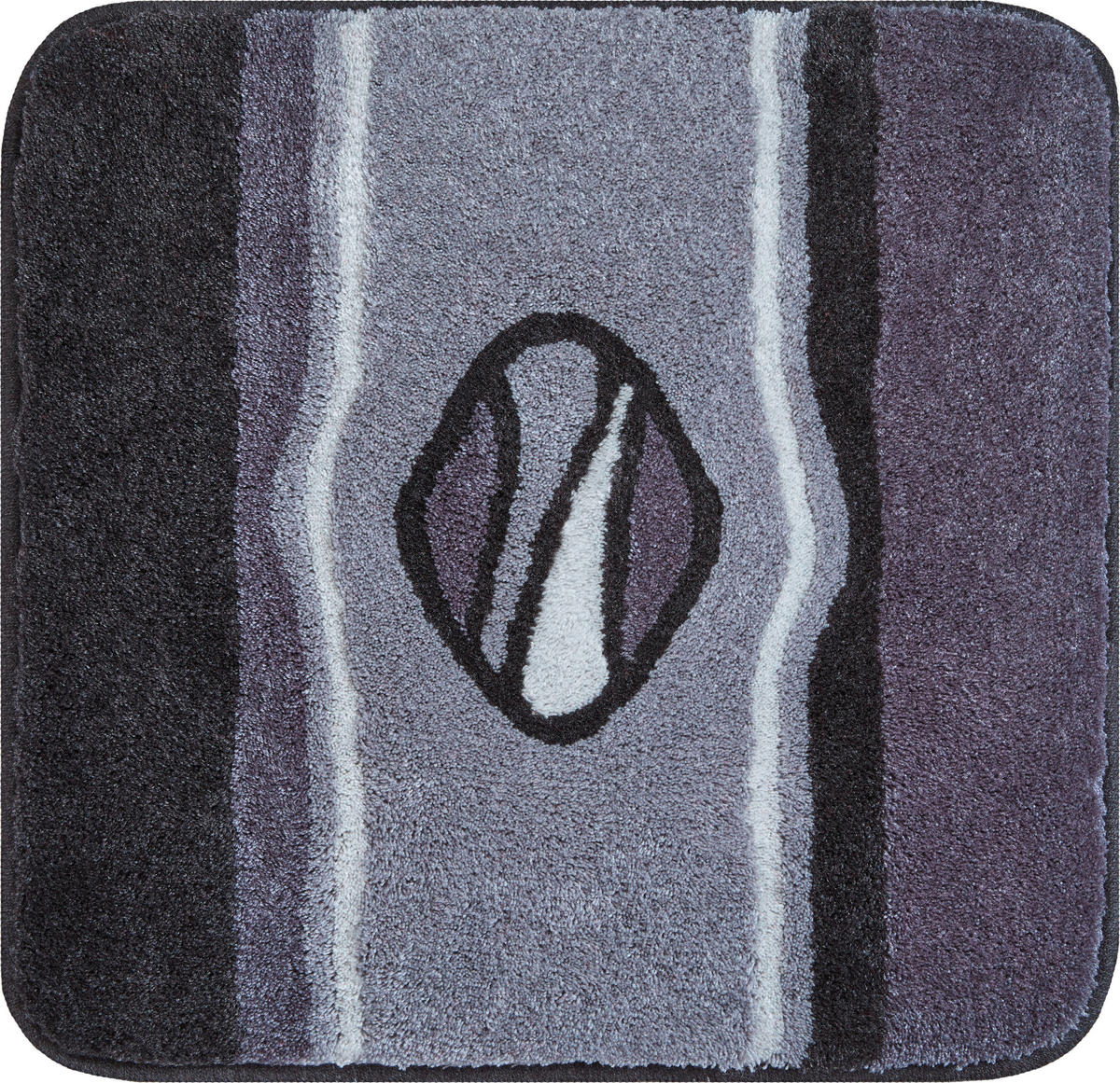 BIDET-VORLEGER Anthrazit 60/60 cm  - Anthrazit, Basics, Kunststoff/Textil (60/60cm)