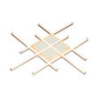 LED-DECKENLEUCHTE 53,5/53,5/4,5 cm   - Silberfarben, Basics, Kunststoff/Metall (53,5/53,5/4,5cm) - Boxxx