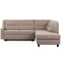 ECKSOFA in Chenille Schlammfarben  226/208 cm  - Schlammfarben/Schwarz, KONVENTIONELL, Textil (226/208cm) - Sedda