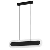 LED-HÄNGELEUCHTE 86/3,5/150 cm    - Weiss/Schwarz, Design, Kunststoff/Metall (86/3,5/150cm) - Eglo