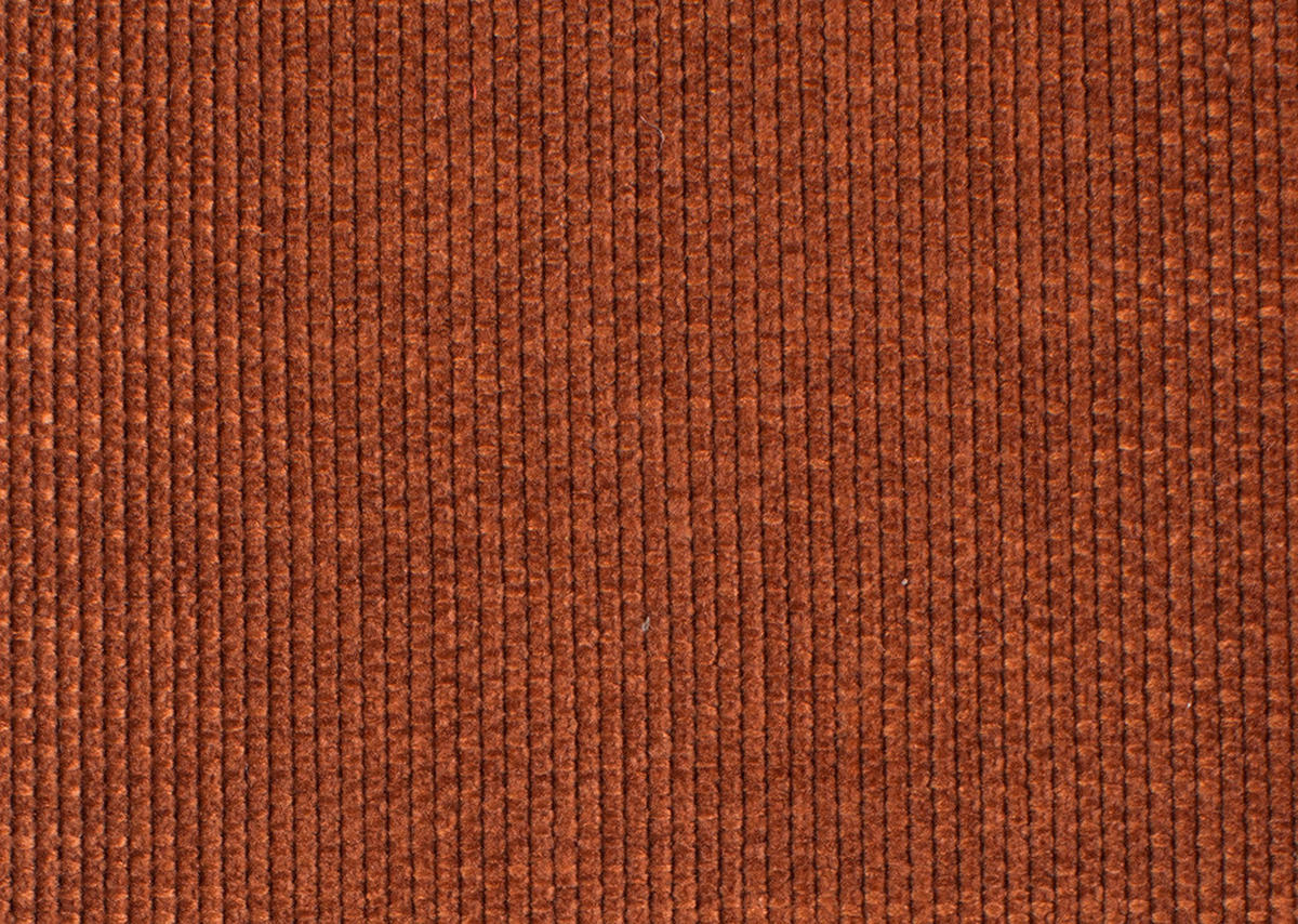 ECKSOFA in Chenille Rostfarben  - Rostfarben/Schwarz, Design, Textil/Metall (224/305cm) - Dieter Knoll
