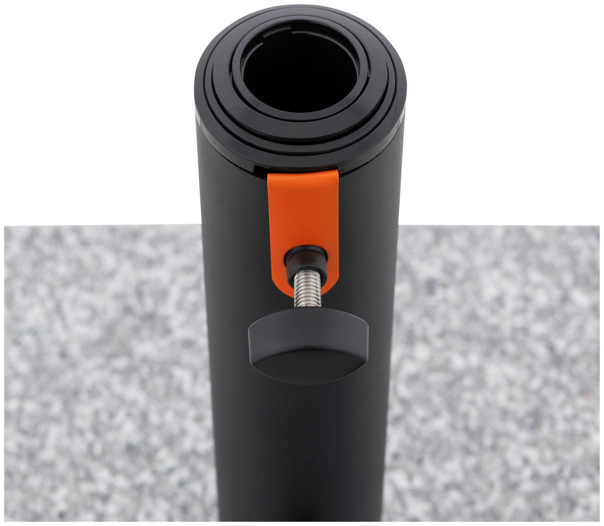 SONNENSCHIRMSTÄNDER Granit Grau, Schwarz  - Schwarz/Grau, Basics, Stein/Metall (47/8,5/47cm) - Doppler