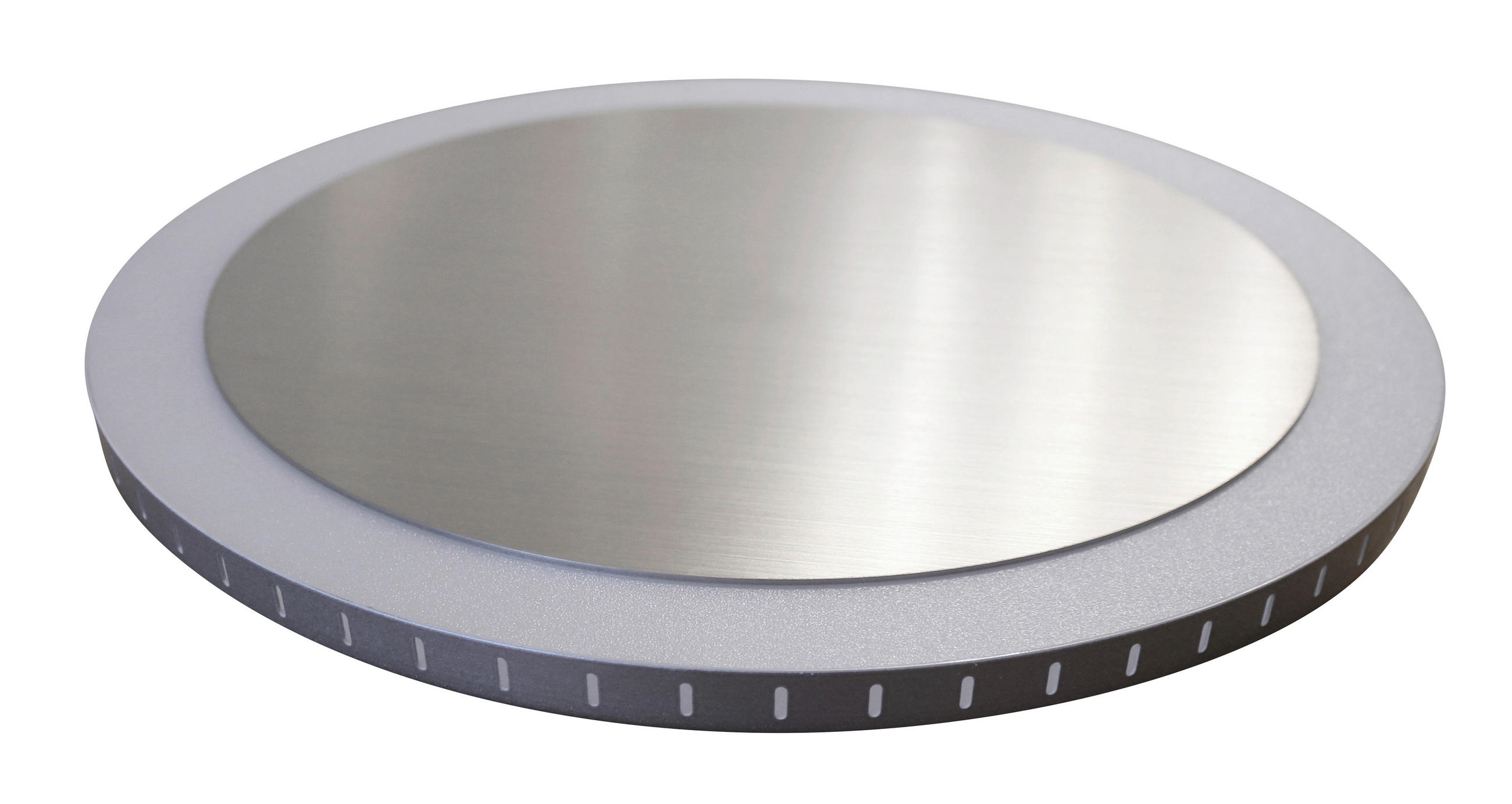 LED-DECKENLEUCHTE Moon 50/5,1 cm   - Nickelfarben, Basics, Metall (50/5,1cm)