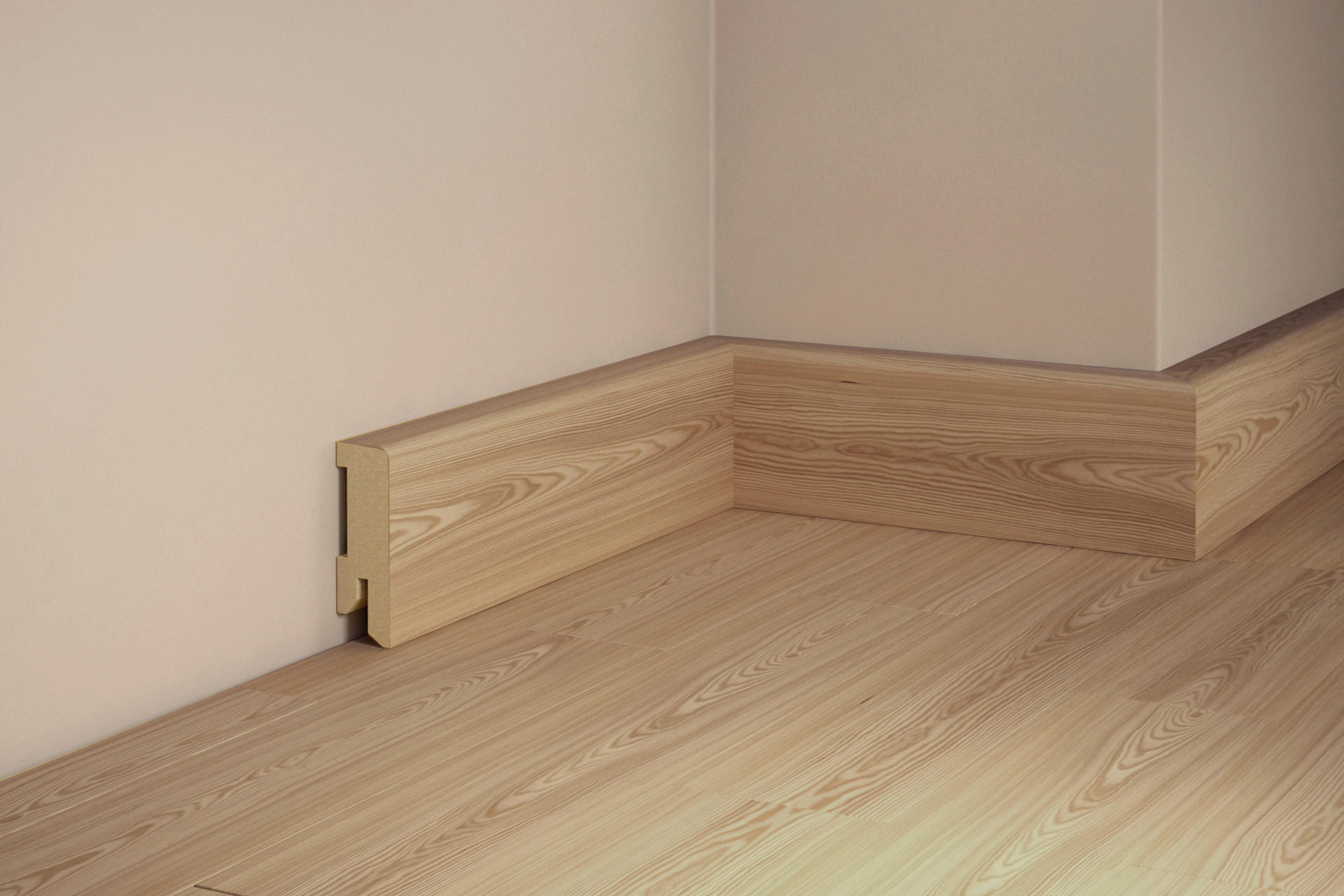 SOCKELLEISTE, Lärche Natur  - Basics, Holz (240/5/1,6cm) - Tilo