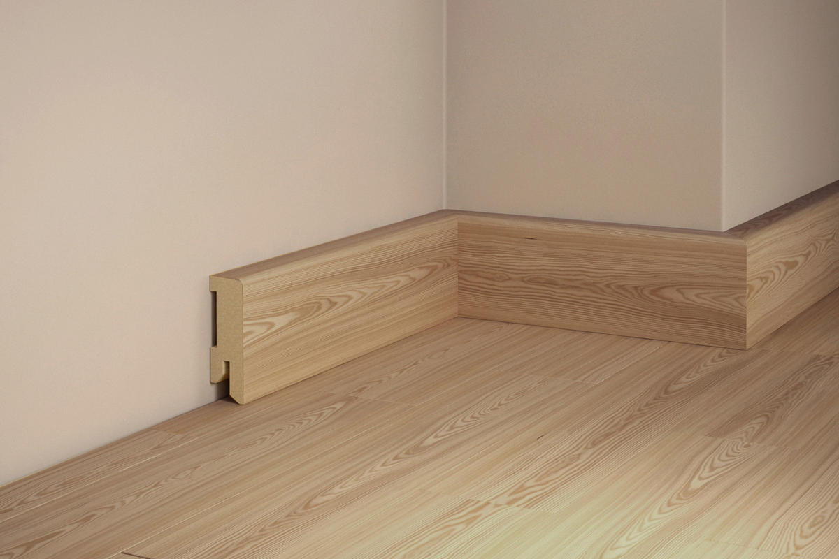SOCKELLEISTE, Lärche Natur  - Basics, Holz (240/5/1,6cm) - Tilo
