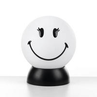 KINDERTISCHLEUCHTE 2001 SMILEY  - Weiß Hochglanz/Schwarz, Basics, Kunststoff (15/15/20cm)