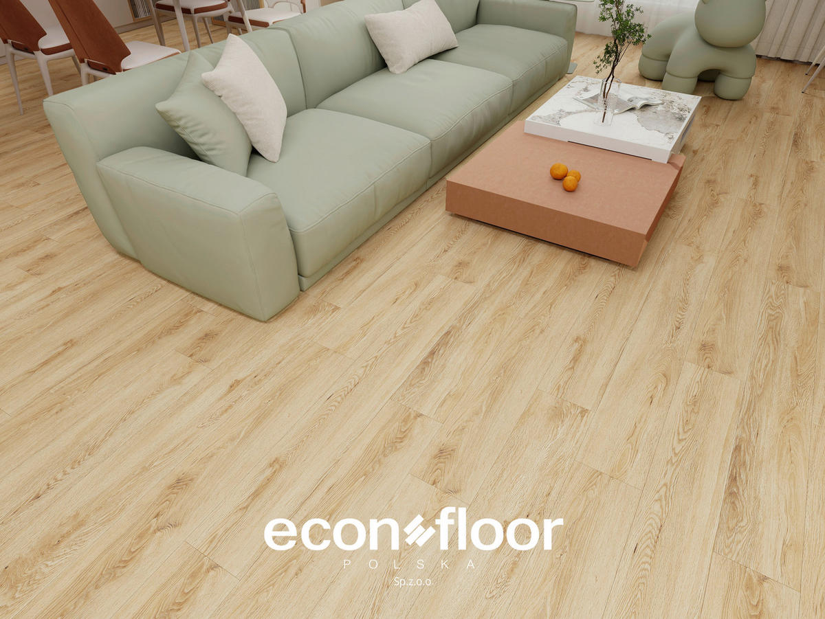 VINYLBODEN Econfloor LA BOHEME 55 OAK HELL  per  m² - Eiche Artisan, Basics, Kunststoff/Stein (23/128/0,57cm)
