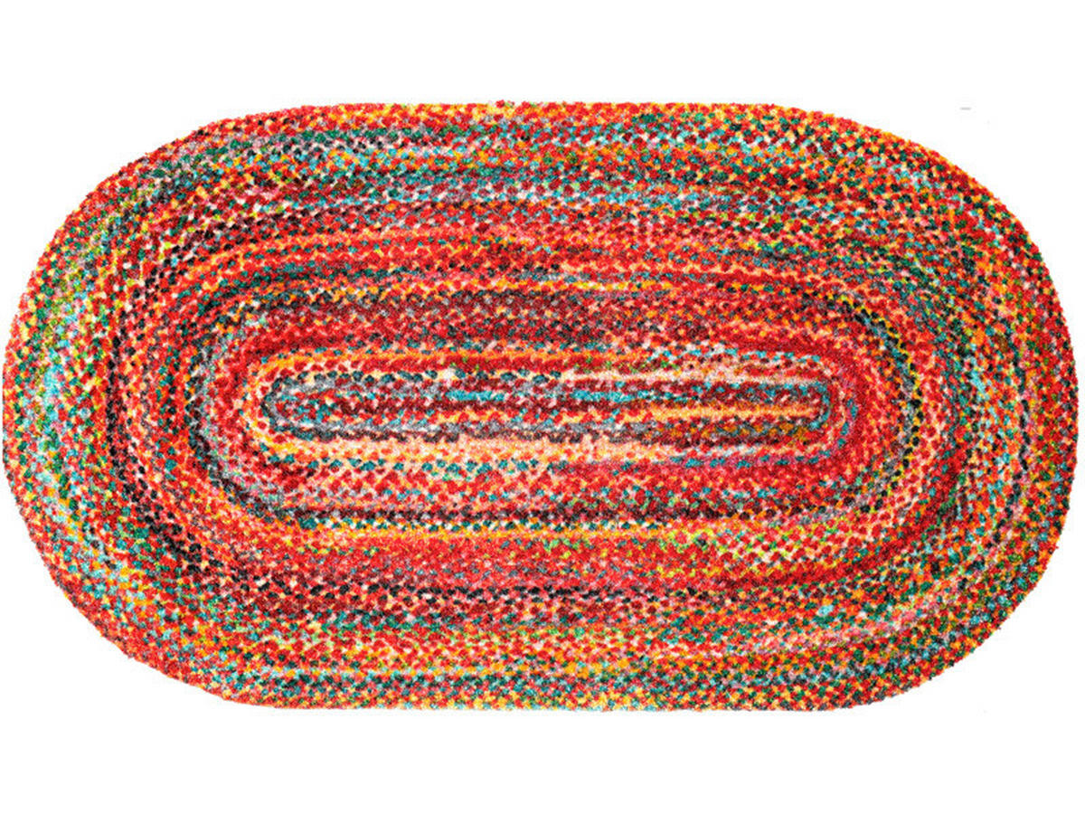 FUßMATTE  50/90 cm  Multicolor  - Multicolor, Trend, Kunststoff/Textil (50/90cm) - wash+dry