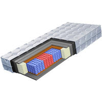 TAŠTIČKOVÝ MATRAC, 180/200 cm - biela, Basics, textil (180/200cm) - Boxxx