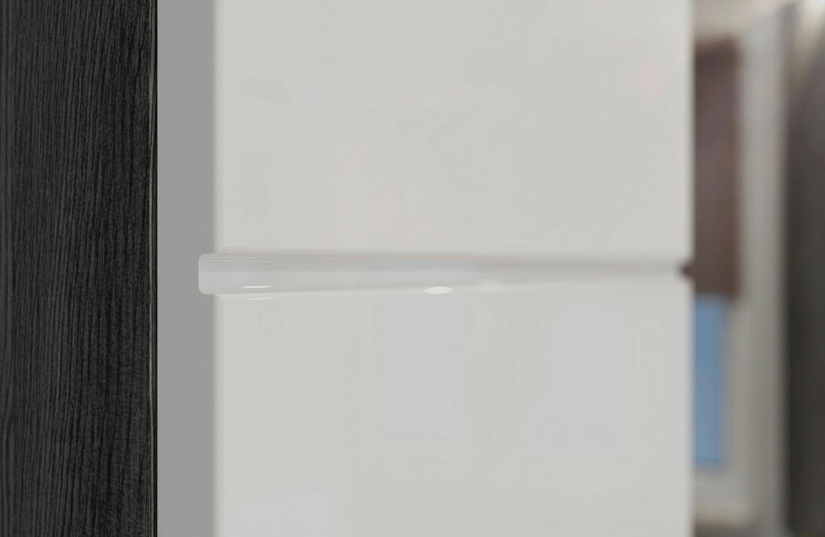 BADEZIMMER 5-teilig  in 134 cm  - Weiß Hochglanz, MODERN, Holzwerkstoff/Kunststoff (134cm) - MID.YOU