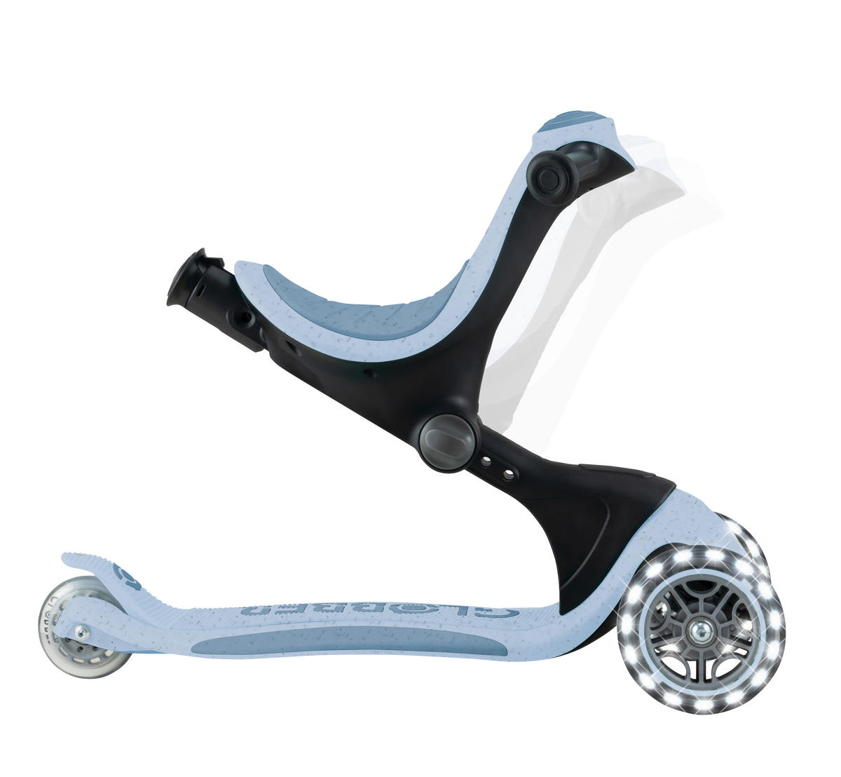 LAUFRAD GO-UP DELUXE LIGHTS ECO 360  - Pastellblau, Basics, Kunststoff/Metall (65/22/98,5cm) - GLOBBER