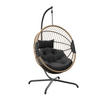 HÄNGESESSEL - Anthrazit/Naturfarben, Design, Kunststoff/Textil (99/200/106cm) - Ambia Garden