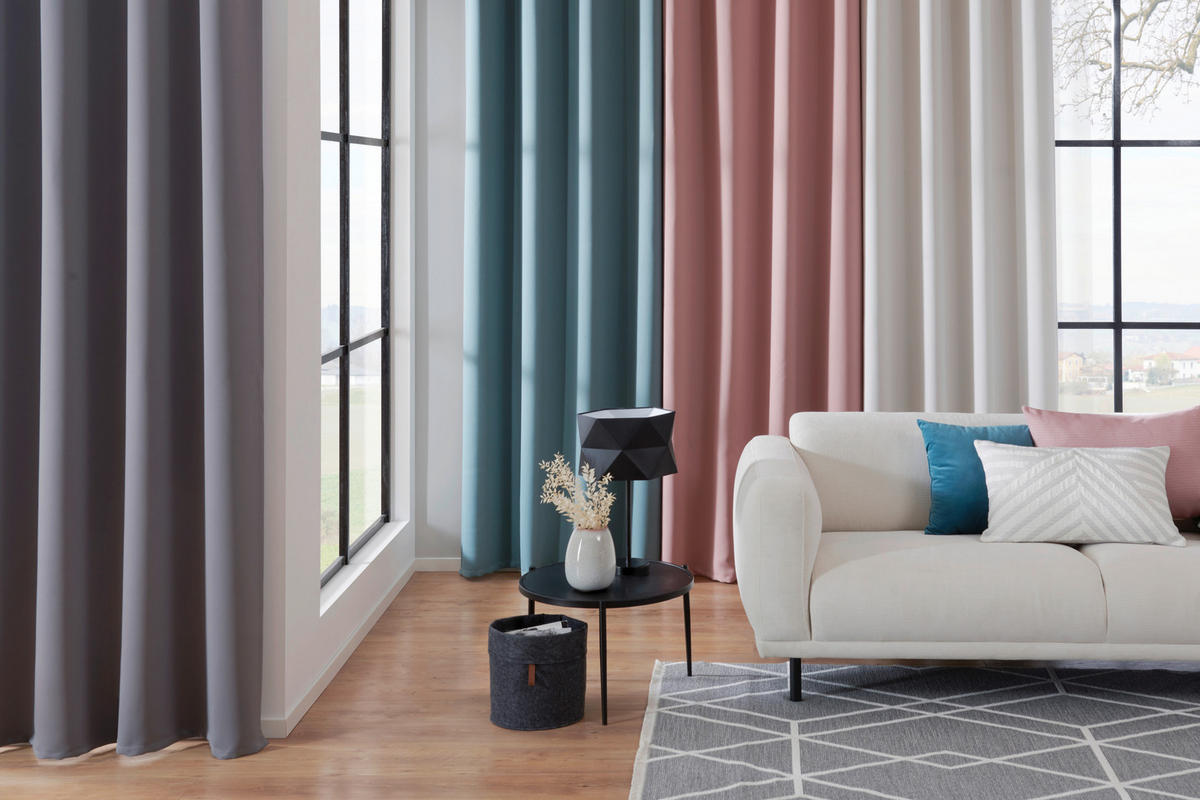 SÖTÉTÍTŐFÜGGÖNY sötétítő  - szürke, Basics, textil (140/245cm) - Esposa
