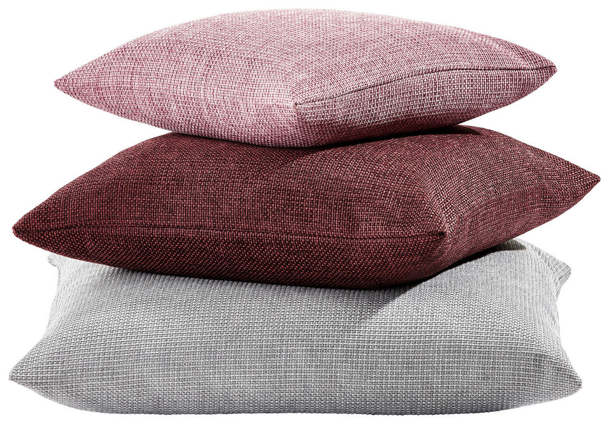 KISSENHÜLLE Dallas 40/40 cm  - Silberfarben, Basics, Textil (40/40cm) - Novel