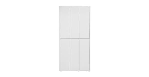 SCHUHSCHRANK in 100/210/34 cm - Weiß, KONVENTIONELL, Holzwerkstoff (100/210/34cm) - Xora