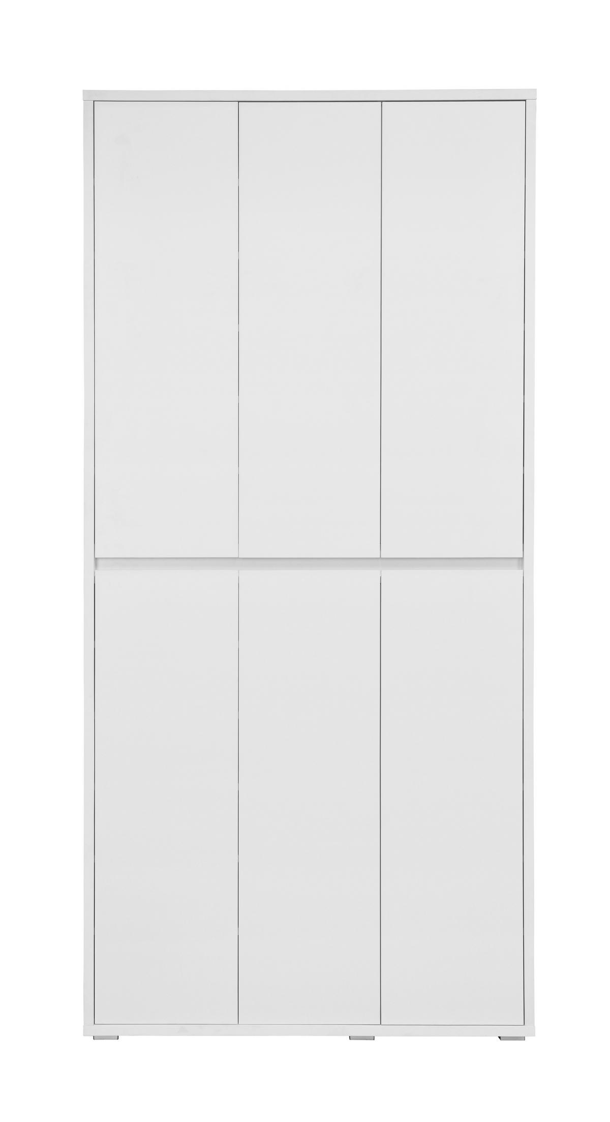 SCHUHSCHRANK  in 100/210/34 cm  - Weiß, KONVENTIONELL, Holzwerkstoff (100/210/34cm) - Xora