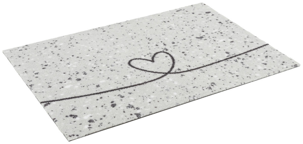 FUßMATTE  50/70 cm  Hellgrau  - Hellgrau, Basics, Kunststoff/Textil (50/70cm) - Esposa