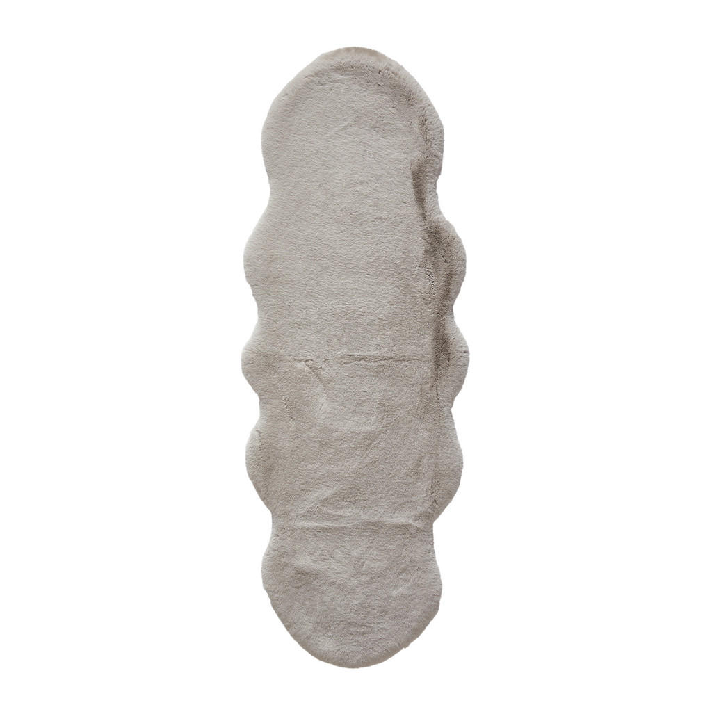 Novel UMELÁ KOŽUŠINA, 55/160 cm, strieborná