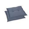 GARTENSITZKISSENSET Uni  - Blau, Basics, Textil (50/7/50cm)