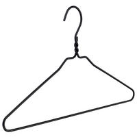 ŠATNÍ RAMÍNKO - černá, Design, kov (42cm)