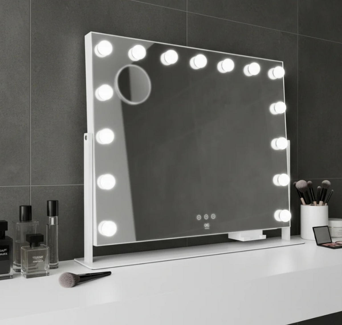 SMINKSPEGEL 64/50,3/10 cm  - vit, Basics (64/50,3/10cm) - Best Price