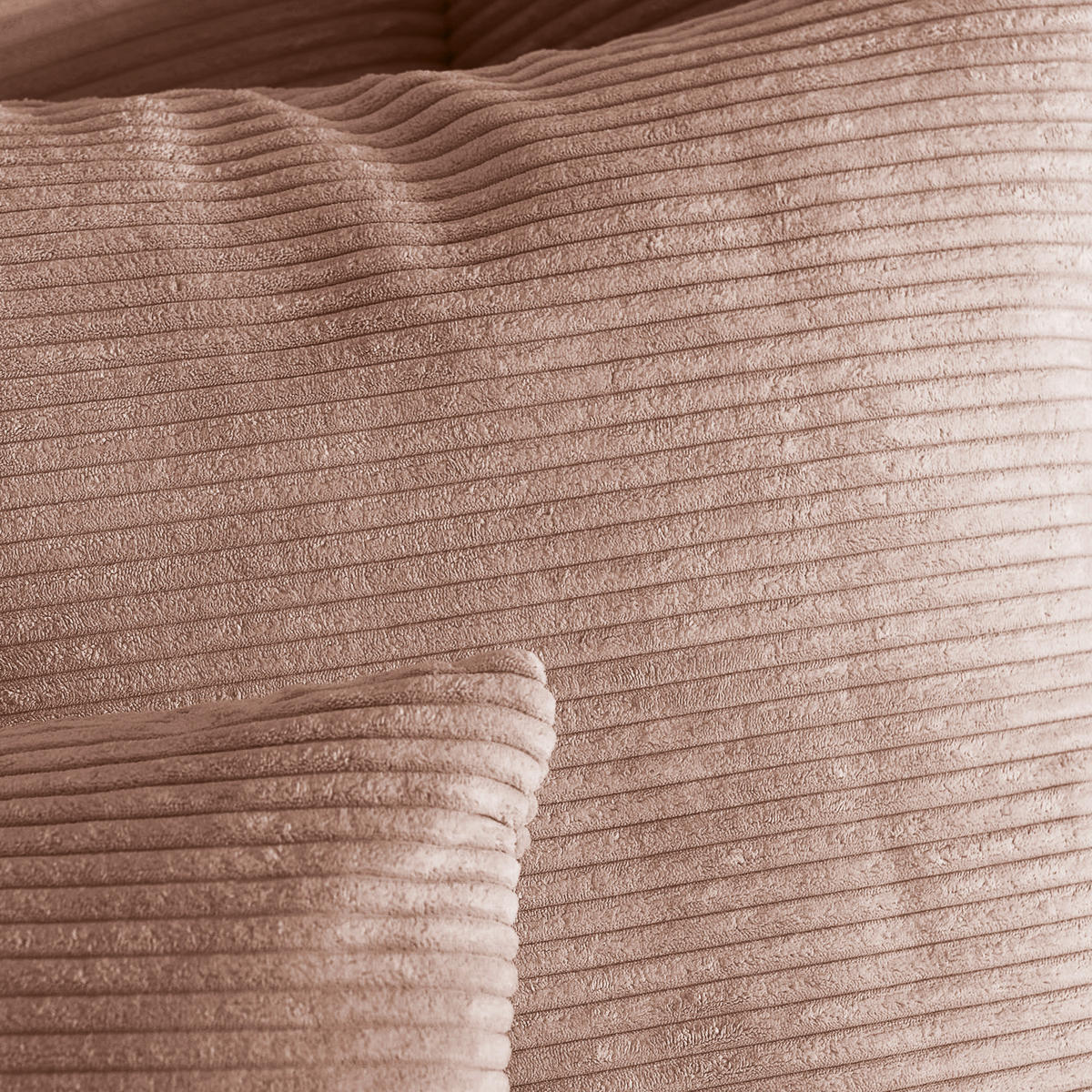 XXL-SESSEL Cord Altrosa    - Schwarz/Altrosa, ROMANTIK / LANDHAUS, Holz/Textil (125/100/140cm) - Landscape