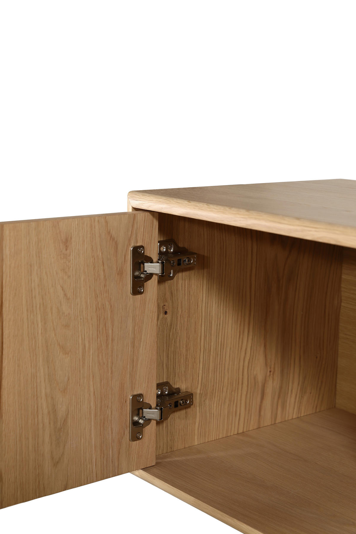 LOWBOARD  in 200/45/40 cm  - Naturfarben/Nickelfarben, Design, Holz/Holzwerkstoff (200/45/40cm) - Livetastic