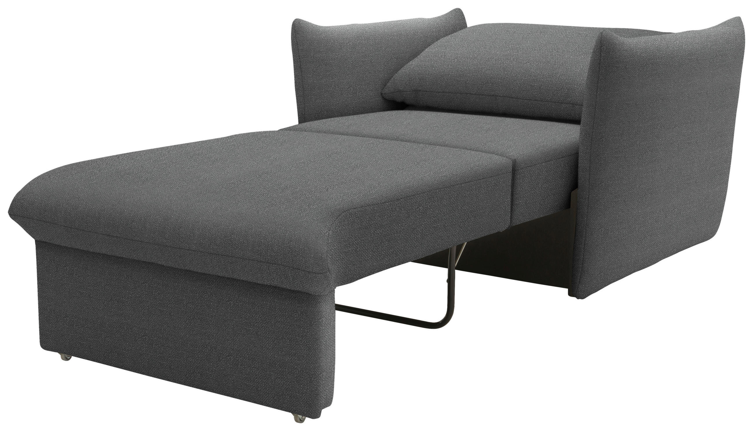 SESSEL Mikrofaser Grau    - Schwarz/Orange, Design, Kunststoff/Textil (120/100/97cm) - LOOKS by W.Joop